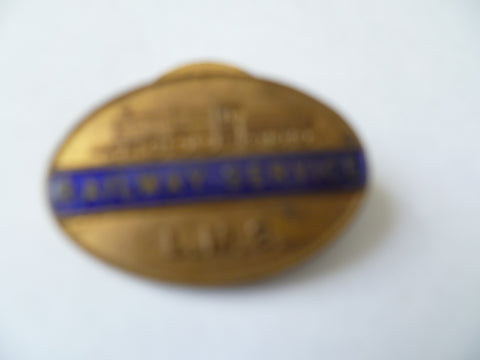 homefront ww2 railway badge LMS lapel badge