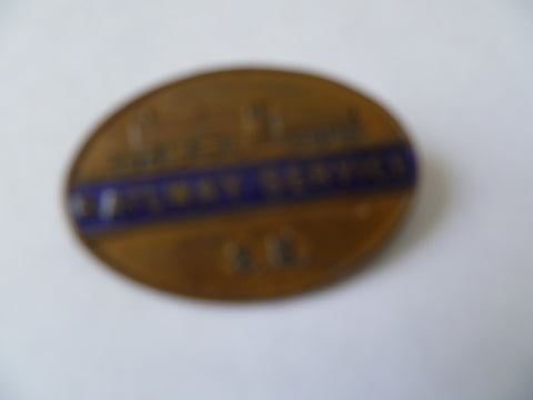 homefront ww2 railway lapel badge SR m/m and ##