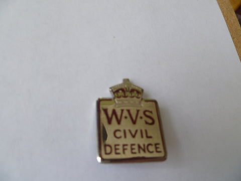 homefront ww2 k/c womens vol CD badge pinback later chromed type m/m