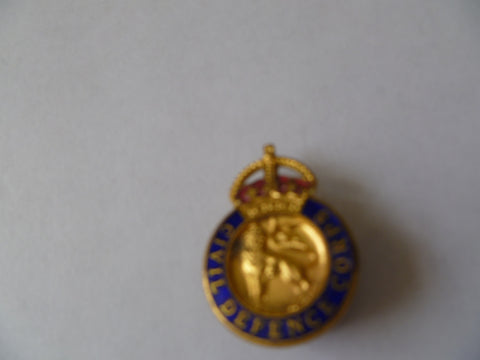 homefront lapel badge civil defence corps k/c m/m