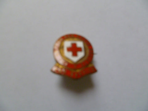 homefront lapel badge RED CROSS for service m/m and numbered