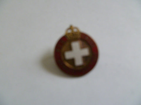 home front red cross agricultural fund enameled lapel badge m/m