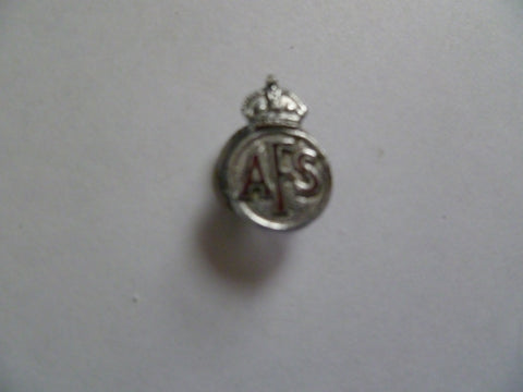homefront AFS fire small lapel badge 20 mm high