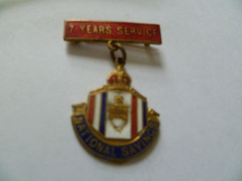 home front national savings 7 year badge ex cond