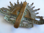 australia ww1 army rising sun hat badge brit tip taft maker on slider