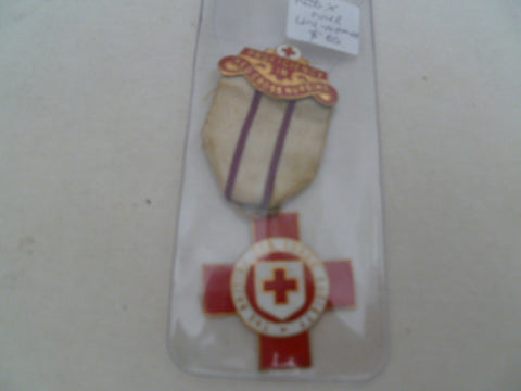 brit red cross medal unnamed good cond  with nursing bar