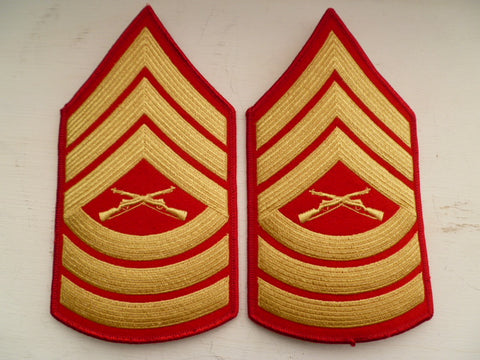 USA USMC rank chevrons pair