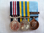 BRITAIN group of 3 medals mini un-named MM korea