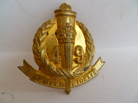 AUSTRALIA 1930/42   49th cap badge