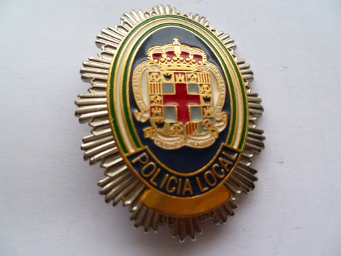 SPAIN local police breast badge exc