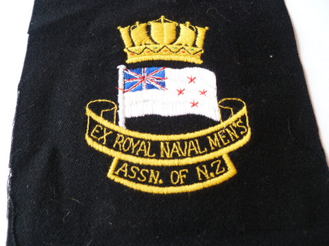 NEW ZEALAND  ex naval mens assn  emb pocket  patch