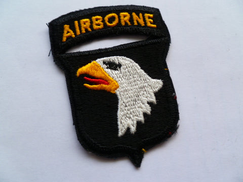 US ARMY 101st airborne patch with joined tab