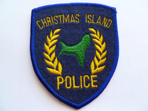 CHRISTMAS ISLAND police patch