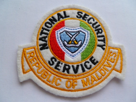 MALDIVES rep of national security service patch