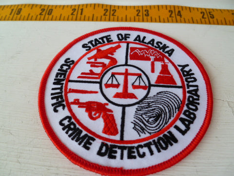 STATE of alaska scientific crime lab patch