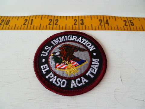 immigration[ morons] patch el paso aca team small