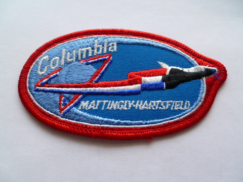 SPACE patch usa columbia matingly-hartsfield