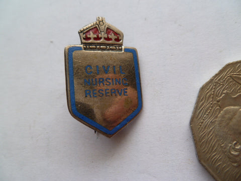 UK civil nursing reserve lapel badge M/M gaunt