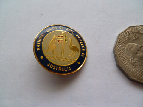 AUSTRALIA railway workers union badge