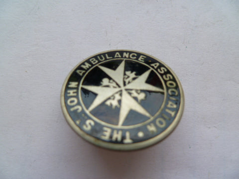 UK st john enameled badge exc cap or collar