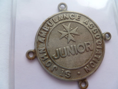 ST JOHN ambulance assn  junior badge