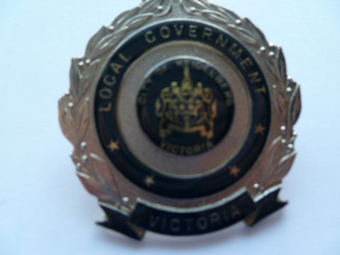 AUSTRALIA victoria local govt badge older......pn 3326