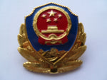 CHINA police cap badge