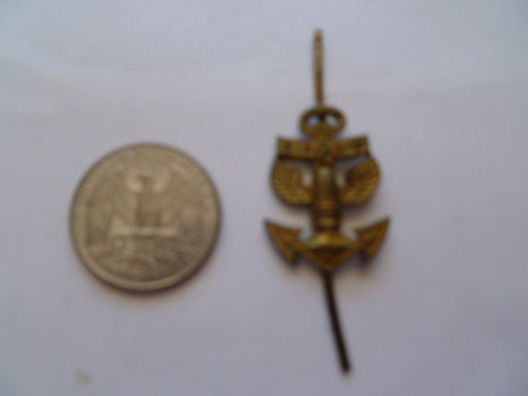 german navy eppaulette anchor device 2 prong s exc