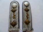 german army officers eppaulettes medic w/buttons pair