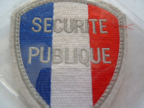 france police patch velcroe back