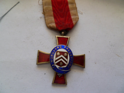 morganwg preceptory medal nice enameling