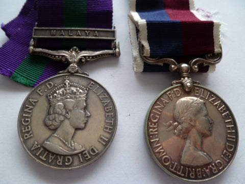 brit pair  medals GSM malaya and   RAF lsgc