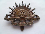 australia rising sun badge cap/hat u/m ww1 w/slider