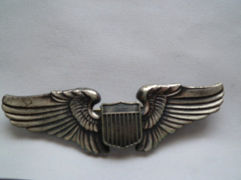 usa ww2 AAC full size wing PILOT marked sterling
