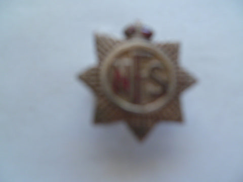 brit NFS lapel badge nice unmarked badge