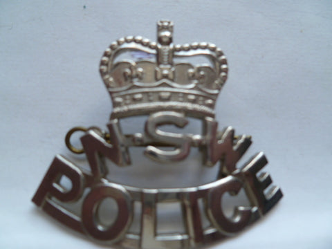 nsw police cap badge old 1970s
