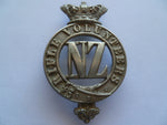 new zealand helmet/shako badge NZ rifle volunteers ex cond