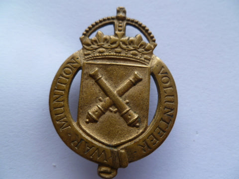 brit war munitions volunteer badge #94438 maker j r gaunt