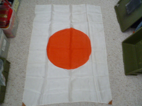 jap flag ww2 silk 3x2.3 foot with issue tag very nice