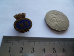 brit/nz merchant marine navy lapel badge blue enamel type