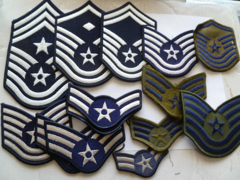 usa bulk lot of air force rank patches