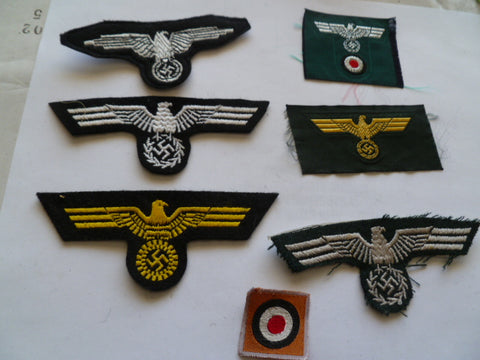 nazi eagle lot repro,s nice lot as new cond