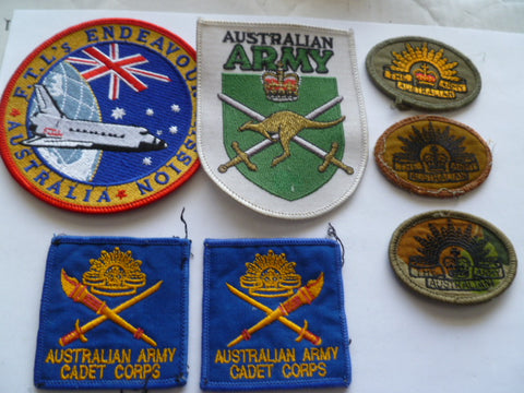 aust lot rising sun etc mostly used