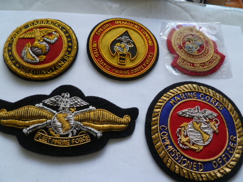 usa bullion patches all usmc related
