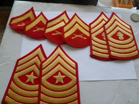 usa usmc rank lot red in pairs