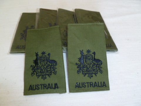 australia army WO 1 epaulettes in pairs vietnam period