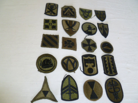 usa army subdues patches used 20 total