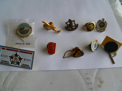 police lot of tie tacks /lapel etc badges various occasions