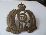 new zealand 6th mounted rifles cap badge bronzy gaunt made