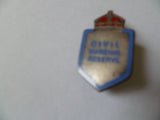 home front civil nursing reserve lapel badge m/m and stg silver